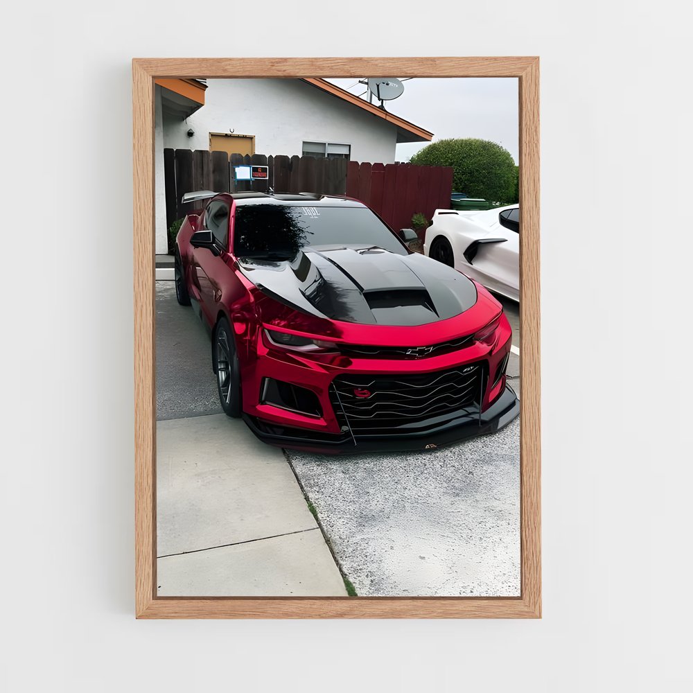 Poster Camaro au Crépuscule – affiche Chevrolet (vue 4)
